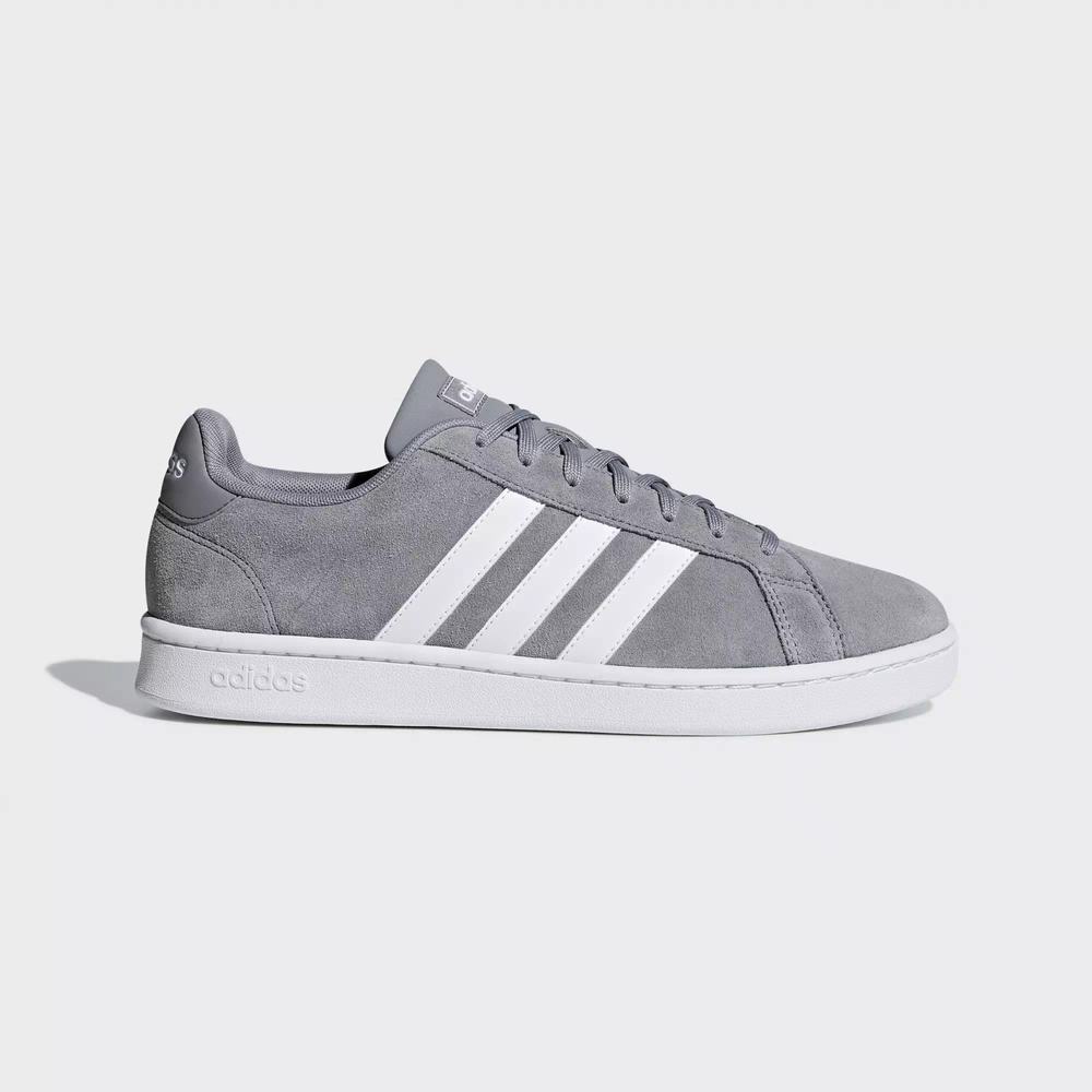 Adidas Grand Court Tenis Grises Para Hombre (MX-79792)